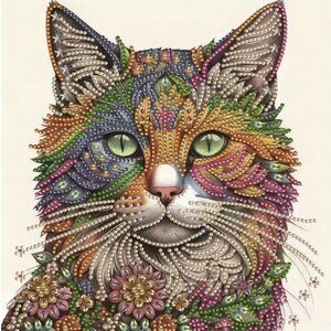 Artsy Cat - Diamond Canvas Kit